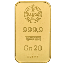 Koop een goudbaar van 20 gram bij Goudwisselkantoor