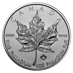 Palladium Maple Leaf 1 OZ divers jaar