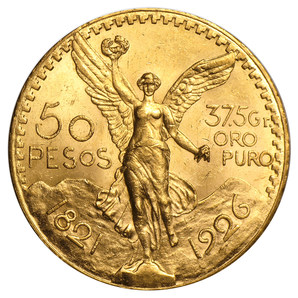 Gouden 50 Pesos Mexico divers jaar