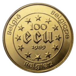 Gouden 100 ECU Belgie divers jaar