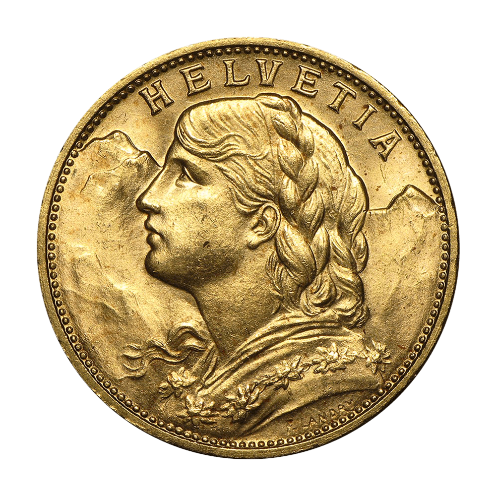 Gouden 20 francs Zwitserland divers jaar