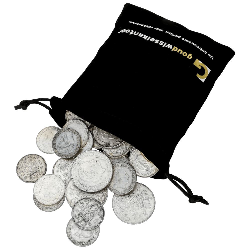 1 KG puur zilveren munten Nederland diverse jaren
