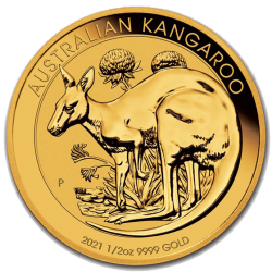 Gouden Kangaroo 1/2 OZ divers jaar