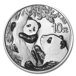 Koop de zilveren Panda van 30 gram bij Goudwisselkantoor