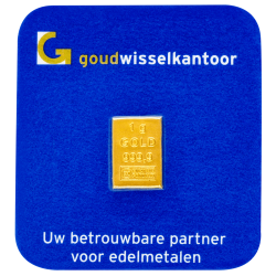Goudbaar Valcambi 1 gram