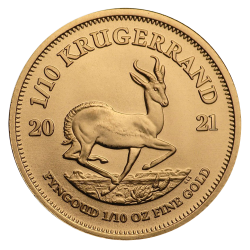 Gouden Krugerrand 1/10 OZ divers jaar