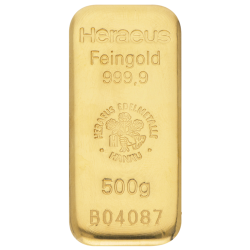 Koop een gecertificeerde goudbaar van 500 gram bij Goudwisselkantoor