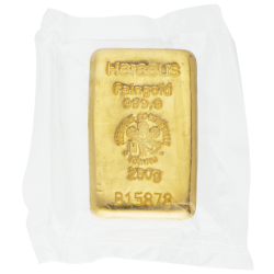 Koop een gecertificeerde goudbaar van 250 gram bij Goudwisselkantoor