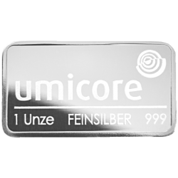 Zilverbaar Umicore 31,1 gram