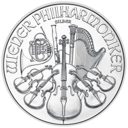 Koop de zilveren Philharmoniker 1 oz 2025 bij Goudwisselkantoor