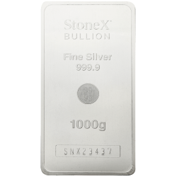 Zilveren muntbaar StoneX 1000 gram met certificaat