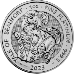 Koop de platina 1 OZ Yale of Beaufort 2023 bij Goudwisselkantoor