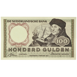 100 gulden Erasmus Nederland 1953