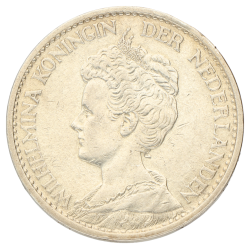 1 gulden Wilhelmina Nederland 1913-1915