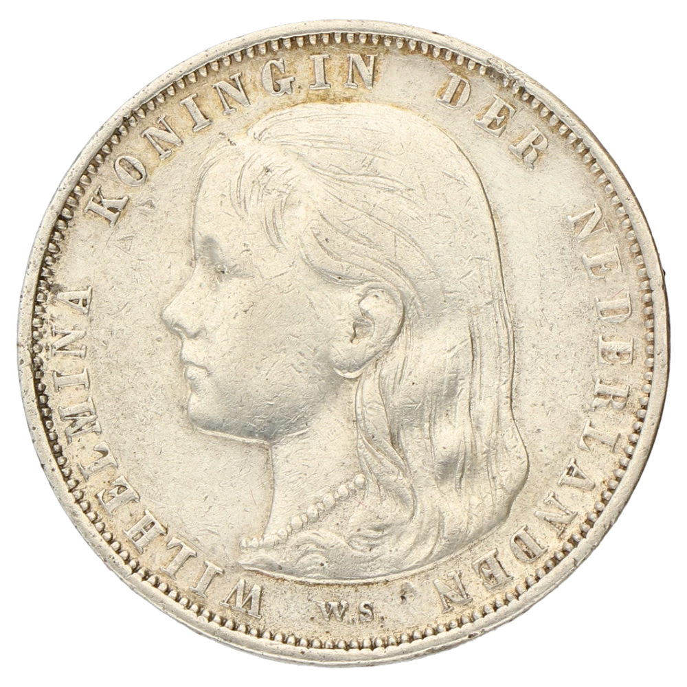 1 gulden Wilhelmina Nederland 1892-1897