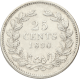 25 cent Willem III Nederland 1890