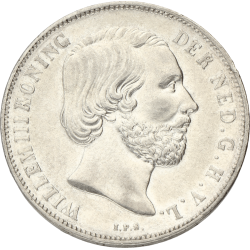 1 gulden Willem III Nederland 1854-1865