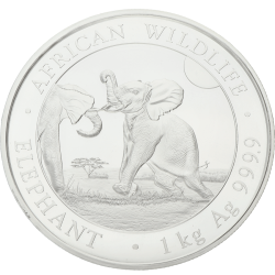 Zilveren Somalische Olifant 1 KG 2024