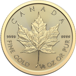 Gouden Maple Leaf 1/4 OZ 2024