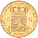 Gouden tientje Willem III negotie