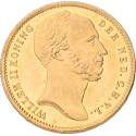 Gouden tientje Willem III negotie