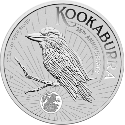 Koop de zilveren Kookaburra 1 oz 2025 bij Goudwisselkantoor