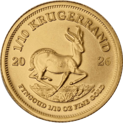 Koop de 1/10 OZ Gouden Krugerrand 2026 bij Goudwisselkantoor