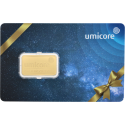 Goudstaaf Umicore 2,5 gram met cadeauverpakking