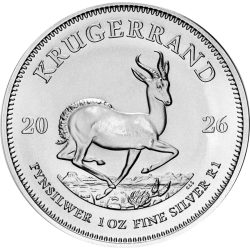 Koop de zilveren Krugerrand van 1 troy ounce bij Goudwisselkantoor