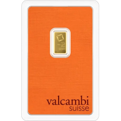 Goudstaaf Valcambi 0,5 gram met certificaat