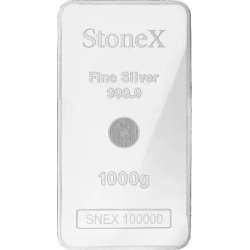 StoneX Zilveren muntstaaf kopen van 1 kilogram bij Goudwisselkantoor