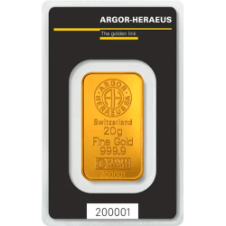 Koop een gecertificeerde goudstaaf van 20 gram bij Goudwisselkantoor