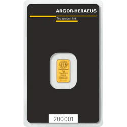 Koop een gecertificeerde goudstaaf van 1 gram bij Goudwisselkantoor